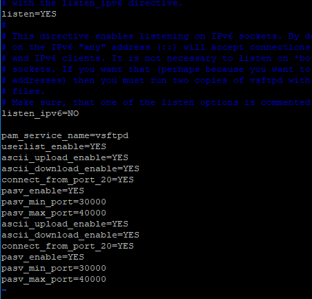 如何寫script 修改vsftpd.conf